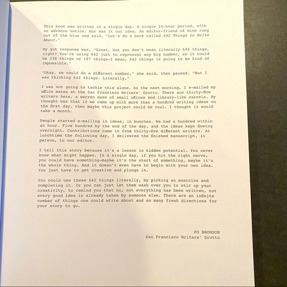 New 642 Things to Write About, creative writing prompt work book - Picture 8 of 8